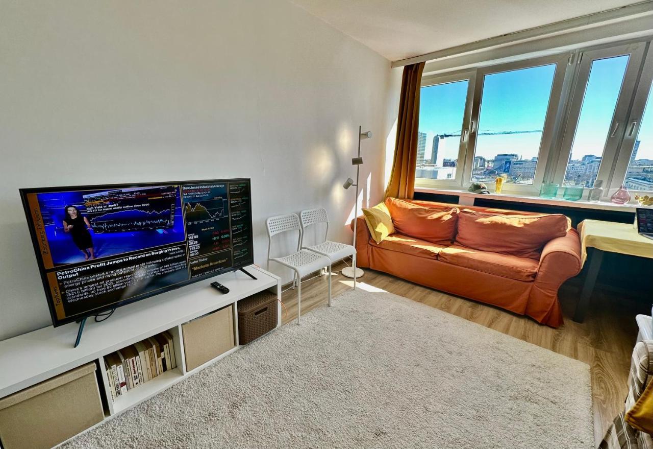 Super Apartament Brown 2X Metro Nowy Wifi Netflix Spotify Panorama Miasta Varsovia Exterior foto