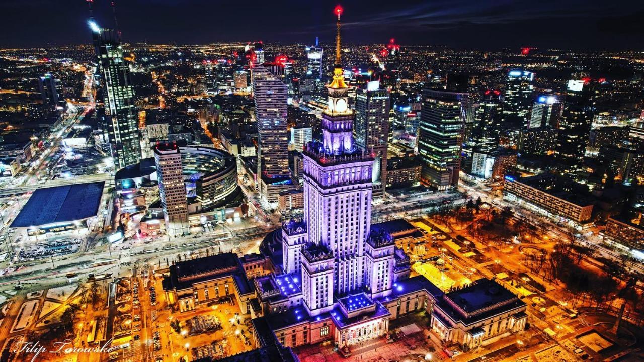 Super Apartament Brown 2X Metro Nowy Wifi Netflix Spotify Panorama Miasta Varsovia Exterior foto