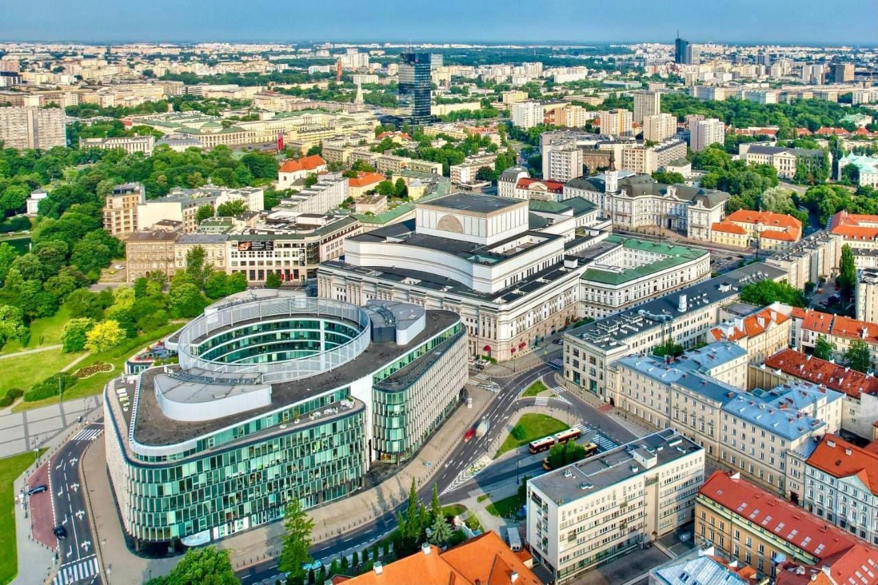 Super Apartament Brown 2X Metro Nowy Wifi Netflix Spotify Panorama Miasta Varsovia Exterior foto