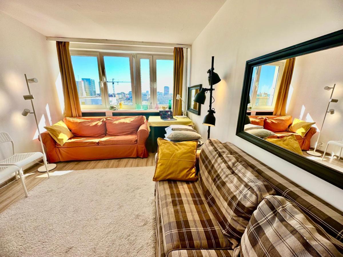 Super Apartament Brown 2X Metro Nowy Wifi Netflix Spotify Panorama Miasta Varsovia Exterior foto