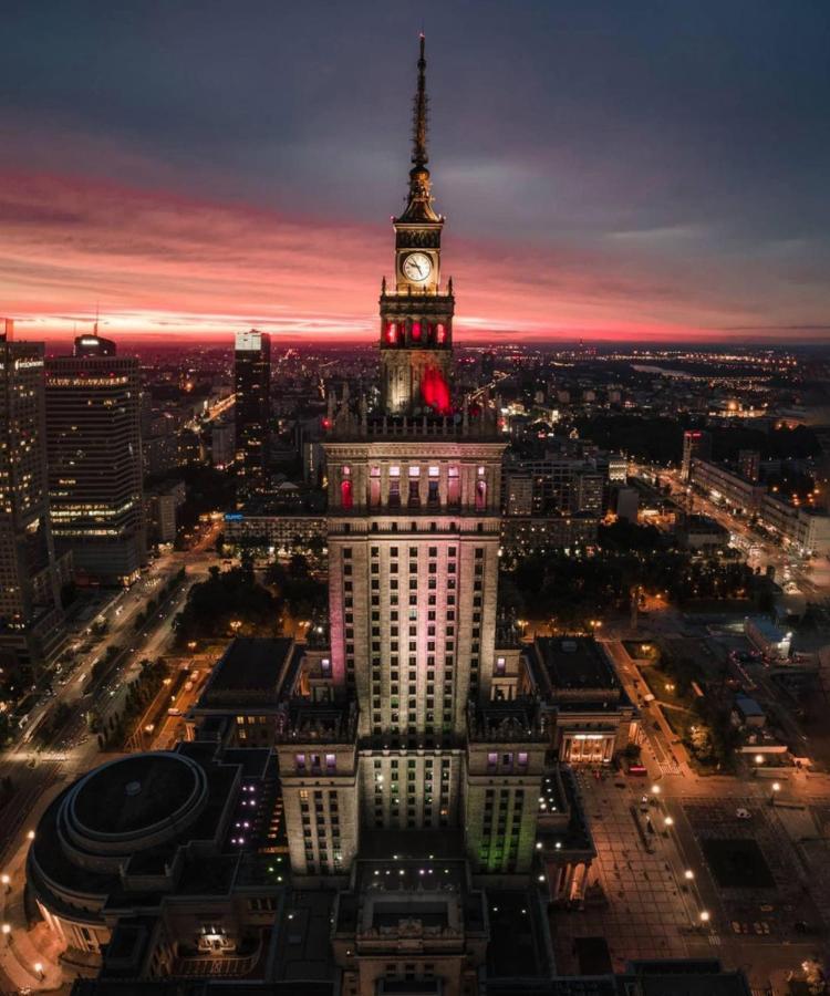 Super Apartament Brown 2X Metro Nowy Wifi Netflix Spotify Panorama Miasta Varsovia Exterior foto